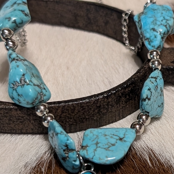 🎁 Turquoise Necklace & Earring Set - Picture 8 of 12